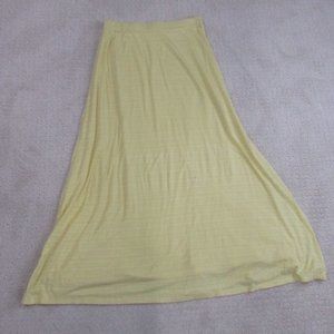 Cato Skirt Womens XS Yellow A-Line Skirt Elastic Flowy Boho